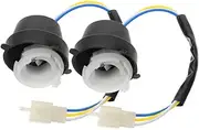 HEALEEP 2pcs Headlight Lamp Holder Motorbike Tail Light Socket Harness Motorcycle Light Bracket Motorcycle Light Socket Harness Wiring Harness Connector Motorbike Light Harness Plastic