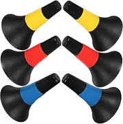 Totority 6Pcs Portable Soccer Training Cones Multi Function Agility Markers Bright Color Pe Material for Enhanced Visibility for Football Practice and Sports Training