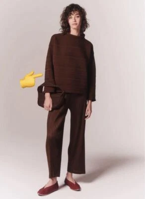 PLEATS PLEASE ISSEY MIYAKE mock neck Sweater OSFA New