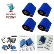 Superior Quality Thermal Wax Ribbons - 4 Rolls 4.33" x 984' for Shipping Labels