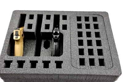 New Nanuk 930 3 pistol Quick Draw handgun foam insert +storage fits your case