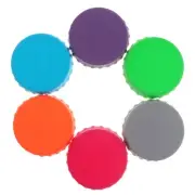 6 Pcs Soda Can Covers Silicone Sealed Bottle Cap Lid for Tops Open