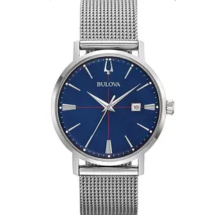 【BULOVA 寶路華】簡約米蘭帶休閒男錶 96B289 39mm 現代鐘錶