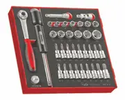 Teng TED3836 - Socket Set 3/8" Drive 36 Piece Metric