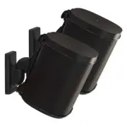 Pair Of Sanus Wall Mount For Sonos One, SL & Play Speaker In Black (WSWM22-B2)