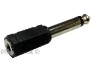 3.5mm 1/8" Stereo Female to 1/4" 6.35mm Mono Male Plug Audio Converter Adapter
