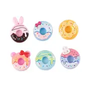 12 Pcs Flatback Resin Cartoon Donuts Cabochons 22mm Flatback Charms Scrapbooking