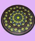 30" Round Marble sofa center Table Top Floral Art Inlay Work Kitchen Side Table