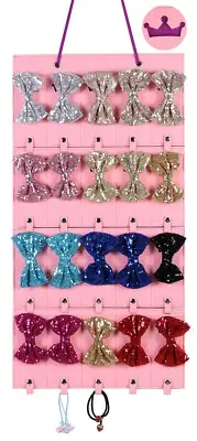 Hair Bow Clip Holder Girl Headband Storage Organizer Wall Hanger Detachable Gift