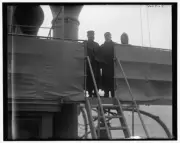 Photo:[U.S.S. Raleigh, Capt. Coghlan and Executive Officer Phelps]