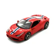 Bburago Licensed 1:18 Scale Ferrari Race&Play 458 Speciale Diecast Model Car Red