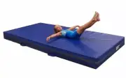 Team Sports Gymnastics 8" Skill Training Landing Mats 5'x10', Blue Vinyl!