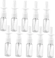 Gatuida 10pcs Refillable Nose Sure Container Sprays Clear Mist First Nozzle Bottle Sprayer White