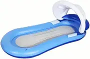 1pc Inflatable Water Recliner, Leisure Floating Bed with Sunshade, Suitable for Pool Party, Water Fun LWX