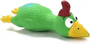 Dog Toy Safe Latex Dog Squeaky Toys Pet Puppy Teething Chicken Toy Screaming Rubber Chicken Latex Toys Sound Training Funny Chew Interactive Play for Small Medium Dogs Green