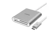 Unitek USB SD Card Reader, Aluminum 3-Slot USB 3.0 Type-C Flash Memory Card Reader
