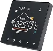 Luocute Smart Thermostat Touch Screen Programmable Temperature Control for Electric Heating Gas Boiler Save Energy, Touchscreen LCD Display Water Heating Boiler (Without WiFi)
