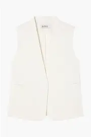 SLEEVELESS WOOL-BLEND BLAZER