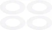 uxcell Goof Rings for 4 Inch Recessed Can Lighting Down Light, 4 Pcs Metal Goof Trim Rings Cover, Outer Diameter 6.77-inch, Inner Diameter 4.25-inch, Matte Finish White, Flush Mount
