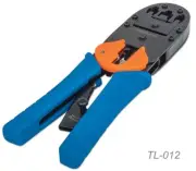 Heavy-Duty RJ45, RJ12, RJ11 & 4P4C Ratchet Crimper/Stripper/Cutter Tool