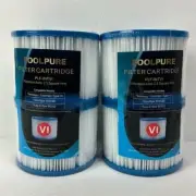 Poolpure Spa & Hot Tub Filters Type VI Set of 4 Lay Z Spa 90352, 90352E
