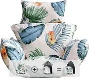 Rkufoze Egg Chair Cushion, Hanging Basket Chair Cushions with Pillow, Soft Outdoor Swing Cushions Replacement with Waterproof Patio Egg Chair Covers (Hawaii)