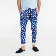 NEW PETER ALEXANDER MENS THE SMURFS JOGGERS PYJAMA PANTS LARGE RRP$79.95