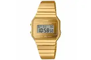 Casio A700WEVG-9A Gold Vintage Super Slim Stainless Steel Unisex Digital Watch