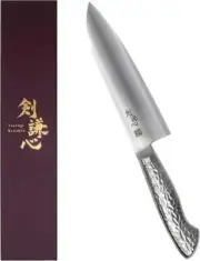 Tsurugi Kenshin Santoku Knife Molybdenum Vanadium Steel 180mm Edo sharpening