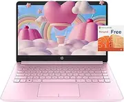 [HP] Stream Laptop, 14" HD Display, Intel Celeron N4020 Processor, 16GB Memory, 320GB Storage (64GB eMMC + 256GB USB), 1-Year Office 365, Webcam, HDMI, Wi-Fi, USB-C, Windows 11 Home, Pink, JVQ MP