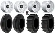 KMC Impact 15" Wheels Machined 30" Sand Tires Sportsman RZR Ranger
