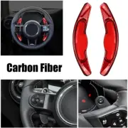 Red Carbon Fiber Steering Wheel Paddle Shifter For BMW Mini F56 F57 F60 F54 F55 (for: Mini)