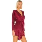 House of Harlow 1960 x REVOLVE Caterina Dress in Currant Red NWT Size Sm…
