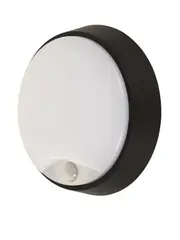 Bayside Endeavour LED CCT Round IP54 Light With Sensor in Black