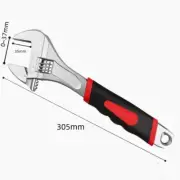 12Inch 37mm Opening CR-V Steel Adjustable Spanner Wrench