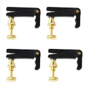 4 Pcs Violin Fine Tuner for 1/2 Violin, Metal Violin String Black Gold
