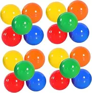 Toyvian 50pcs Multicolor Shape Mini Bulk Balls Open Numbered Raffle Colorful Drawing Round Blue Colored Small Vending Size Transparent for Activity Bar Game Props Plastic