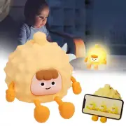 Asslye Cute Durian Night Light Led Night Lamp 3 Levels Dimmable Bedside Lamp