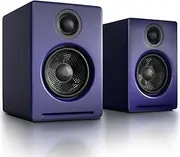 [Audioengine] A2 Powered Desktop Speakers - 60W Stereo Computer Speakers and Gaming Sound System with AUX Audio and USB DAC Inputs (Matte Blue, Pair)