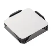 6 Pcs Square Set Placemats for Table Cup Non-slip with Holder