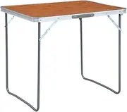 VRAXO Foldable Camping Table with Metal Frame 80x60 cm -3.79KG,48170