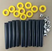 11 Cm long Aluminium Metal Stem, Grommet and Cone Piece - Bonza Kit - 10 Sets