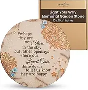 Pavilion Gift Company - Stars in The Sky - Garden Stone Bereavement Grief Loss Memorial Remembrance Loved Ones Home Garden Decor Keepsake