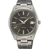 在飛比找PChome24h購物優惠-SEIKO 精工 CS 鈦金屬簡約手錶-40mm SUR37