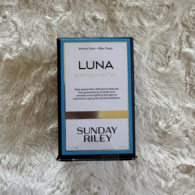 Sunday Riley LUNA Sleeping Night Oil 0.5 fl oz/15 mL NIB