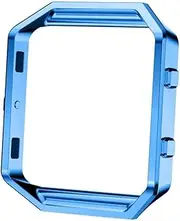 KALLORY Stainless Steel Watch Frame Holder for Durable Light Blue Replacement Shell Design Fit for Smart Watch Frame Replacement Parts