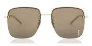 Saint Laurent SL 312 M 006 Men's Sunglasses Gold Size 58