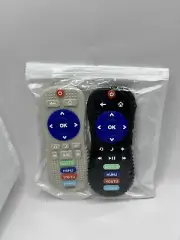 Silicone Baby Teething Toys | Remote Control Teether Toys for Babies 6-18 Mon...