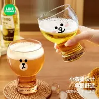 在飛比找樂天市場購物網優惠-台灣現貨⭐ LINE FRIENDS 啤酒杯 玻璃 水杯 冷