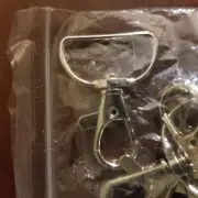 30 Lobster Claw Shape Metal Swivel Rotating Snaps Hook Accessory